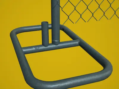 Fences  Tileable  4 types  Low-poly 3D model