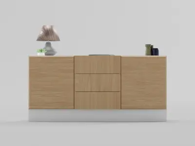 Serenity Sideboard Ensemble Free 3D model
