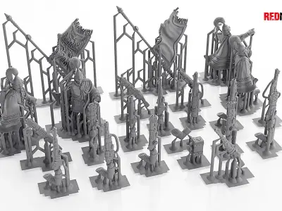 Royal Regiment - Command Squad of the Imperial Force 3D print model