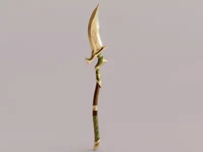 Stylized Axe 02 Low-poly 3D model