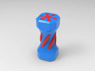 Double Spiral Passthrough 3d model - High quality 3D print model