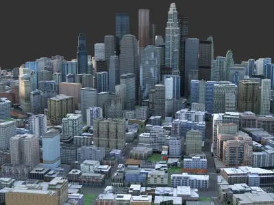 City 75 Low-poly 3D model
