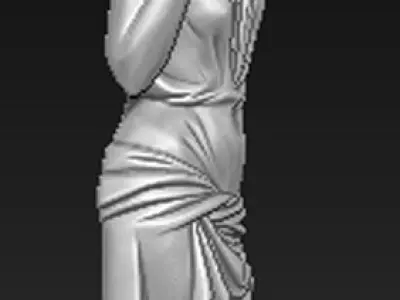 Corbel Decorative woman 2 3D model 3D print model