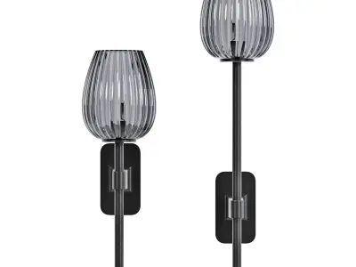 Astro lighting tacoma single-single grande tulip ribbed glass 3D model