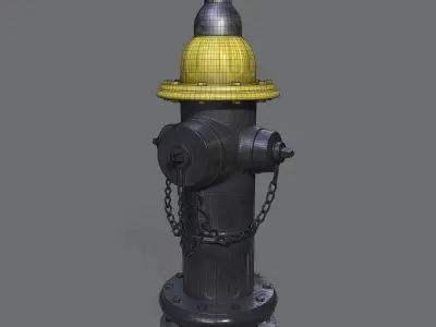Fire Hydrant 3D model 13