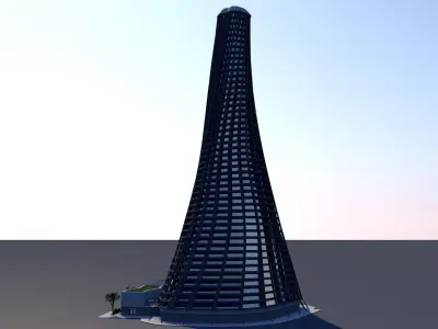 Hotel Skyscraper 3D model