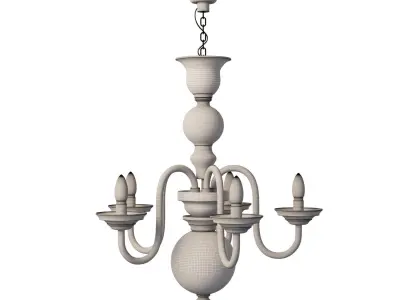 wranovsky Clerius crystal chandelier Low-poly 3D model