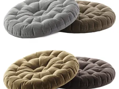 Linen Tatami Floor Pillow 3D model