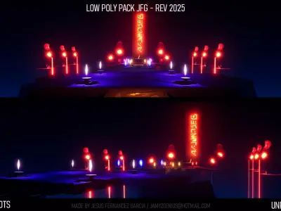 Low Poly Pack JFG - Rev 2025 Low-poly 3D model