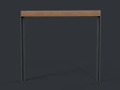 Bike Rack 17 PBR Game Ready Low-poly 3D model