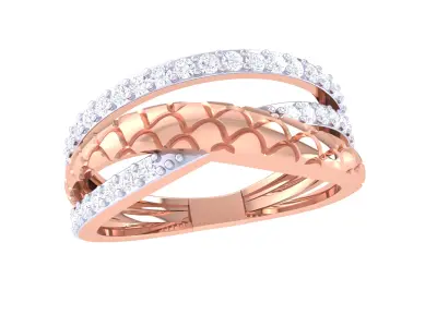  Women Ring MTL 3dm STL OBJ FBX Details 3D print model 44