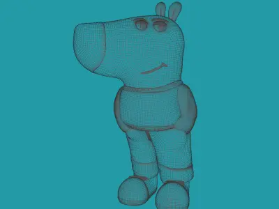 CHILL GUY 3D CHARACTER  Low-poly 3D model