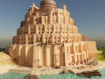 Tower of Babel 3D model