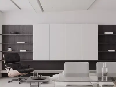 Modern livingroom 3D model buy