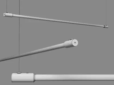 set pendant light - line light -hanging light 3D Model Pack