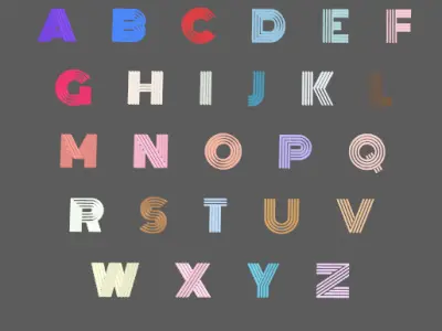 Personalized special letters Low-poly 3D model