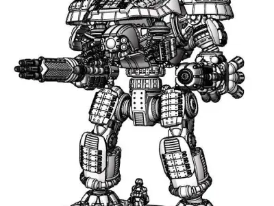 Project Dominator Gunslinger-R Long Range Variant 3D print model
