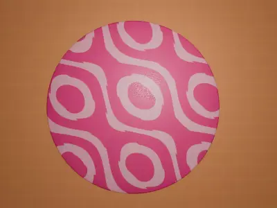 Kids Cute Cartoon Carpet Set Low-poly 3D model