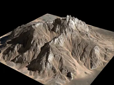 8k Summer Mountain V2 3D model