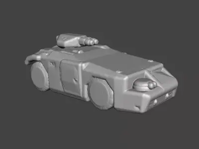 6MM SCALE COLONIAL MARINES APC MINIATURE MODEL SCIFI GAMES EPIC 3D print model