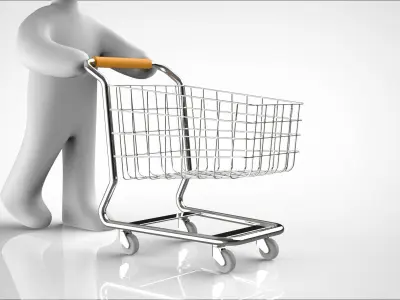 shopping cart 3D model