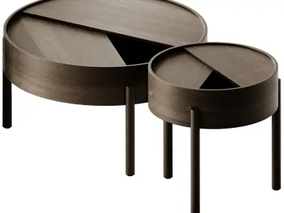 Woud Arc Coffee Tables 3D model