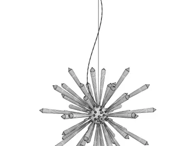 Ventnor Chandelier Low-poly 3D model