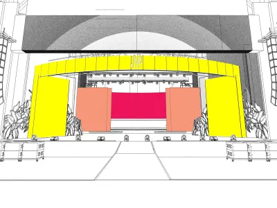 Concert Stage 3 3D model