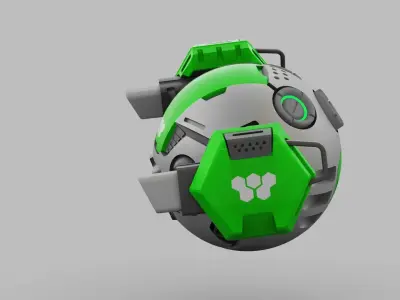 BALL DROID RC-100 RIGGED 3D model