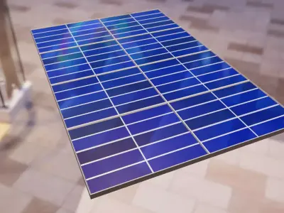 Solar Panel Low-poly 3D model