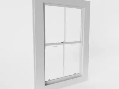 Box Sash Window 3D model