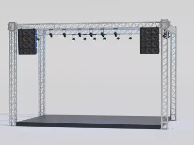 Concert Stage 11 3D model
