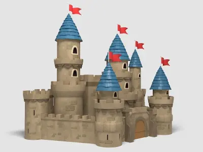 Castle Cartoon 3D model