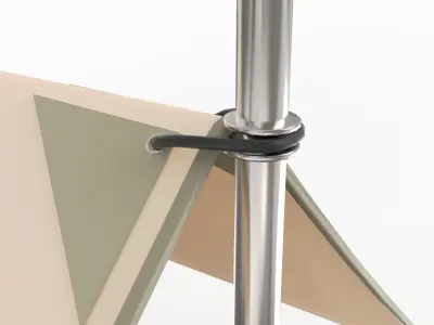 Outdoor Tent Sun Shade Canopy Rectangle Shelter 3D model