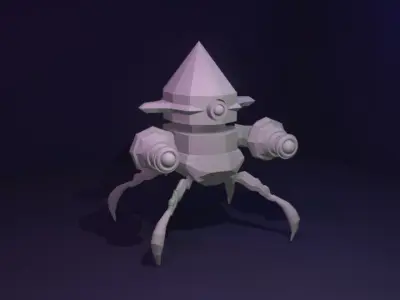 Scifi Robot GR02 3D Model Low-poly 3D model