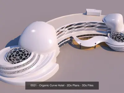 54 Buildings - Futuristic-Modern-Organic-Skyscraper - Big Bundle 3D Model Pack