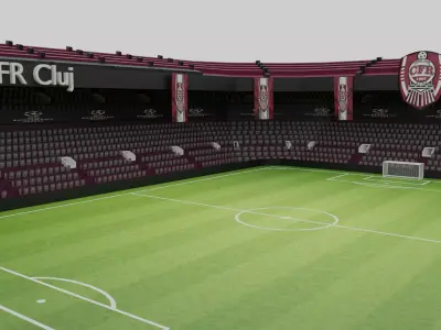 CFR Cluj Football Stadium Low-poly 3D model