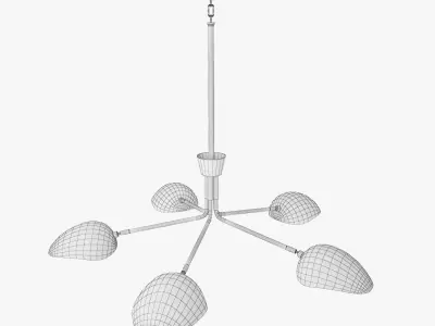 Robert Abbey Lighting Rico Espinet Racer Chandelier 3D model