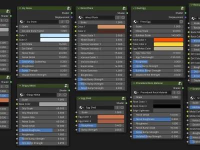 Blender Procedural Material Pack 18 Texture