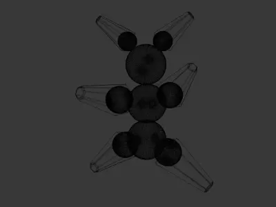 Nanobot Evil Mode 3D Model Low-poly 3D model