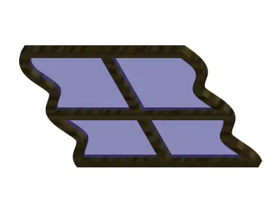 Windows letter b 3D print model