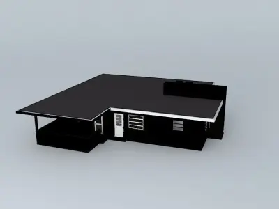 Retro House Free 3D model