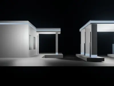 Gas Station 3D model