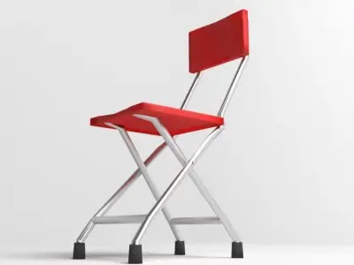 Square Folding Chair 3D model