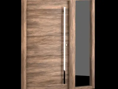 Exterior Large Doors 3D model 4