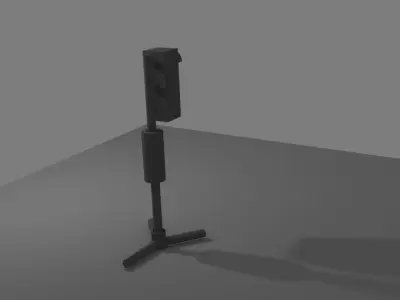 traffic lights Free low-poly 3D model