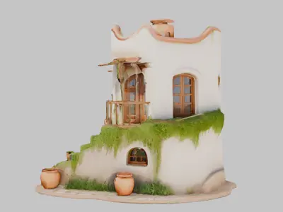 House Model Low-poly 3D model get