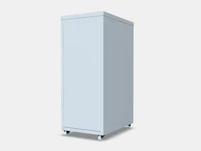 HELMER HELMER Drawer unit with casters Low-poly 3D model