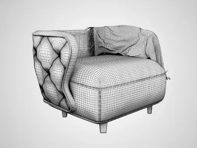 Armchair  3D model purchase