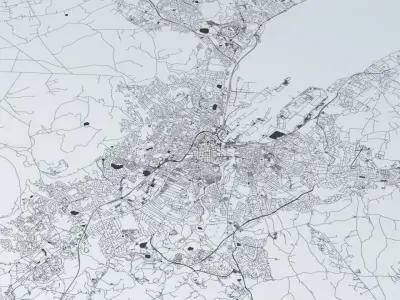 Belfast Road Network and Streets 3D model